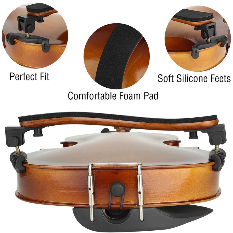 [AUSTRALIA] - LMS Violin Shoulder Rest for 3/4 Size 4/4 Size Collapsible Shoulder Rest for Violin with Adjustable Feet Comfortable Foam Pad Mute for Kids Adults (3/4-4/4) 3/4-4/4 