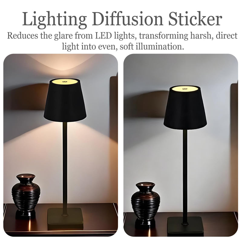 6 Pcs Light Diffuser Sheet Adhesive Sticker, Diffusion Cover Sheet Anti-Glare, Lighting Diffusion Sticker for Soften LED Downlight Ceiling Lighting LED Panel (11.8x8.2 Inches)