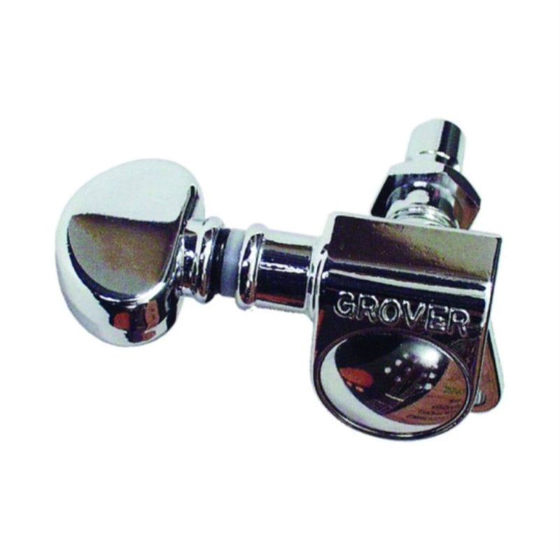 Grover 406C Rotomatic Mini 3 per Side Self Locking Machine Heads, Chrome Grover