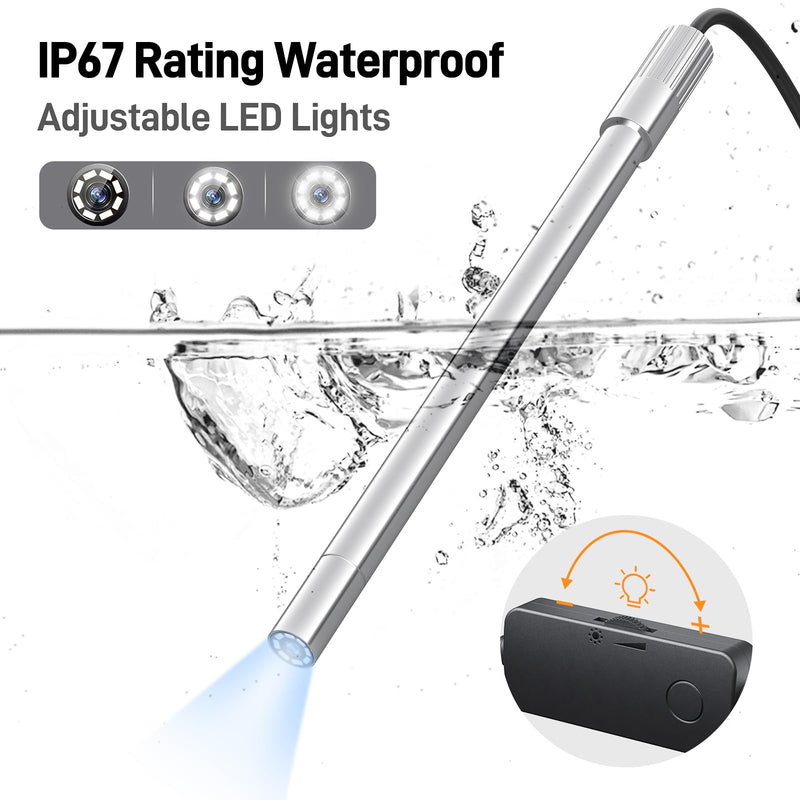 [AUSTRALIA] - Teslong USB-C Digital Microscope, 10X to 200X Magnification Portable Camera with 8 LED Lights, Handheld Rotating Metal Stand for Coin, Electronic, Compatible with iPhone 15+ and Android Devices 