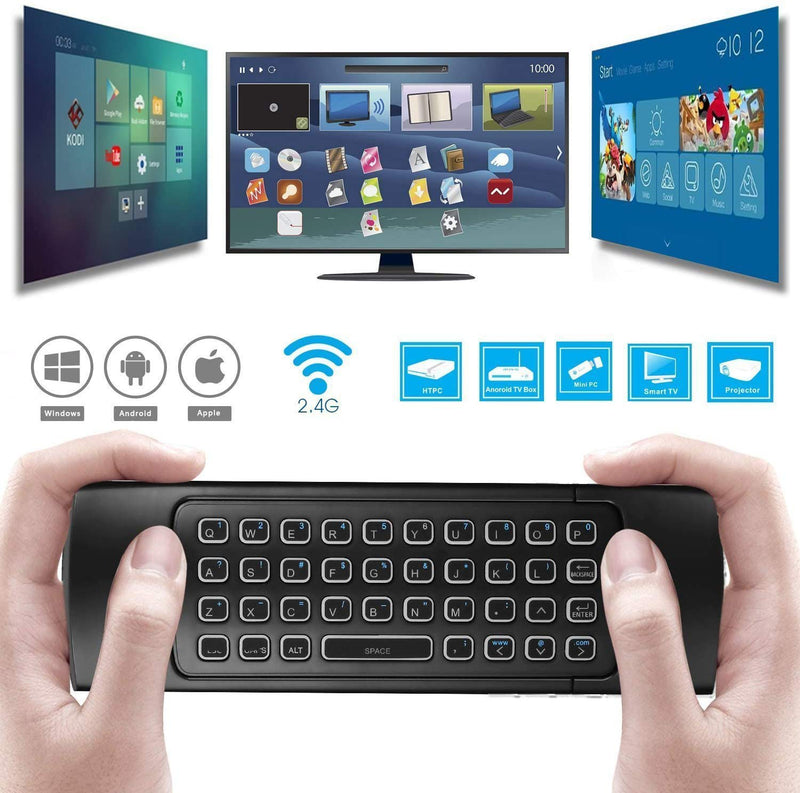 Air Mouse,MX3 Pro Backlit Mini Keyboard,Voice Remote Control,Mini Wireless Keyboard & IR Learning Air Mouse Remote,Best for Raspberry Pi 4 Android Smart Tv Box HTPC IPTV PC Pad Xbox MX3 Voice Backlit