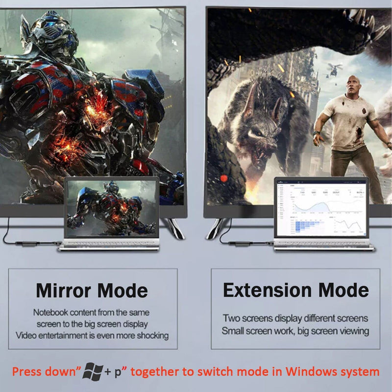 [AUSTRALIA] - USB to HDMI Adapter, USB 3.0 to HDMI 1080P Video Audio Converter Connect PC, Laptop to Monitor, Support Windows XP 7/8/8.1/10 