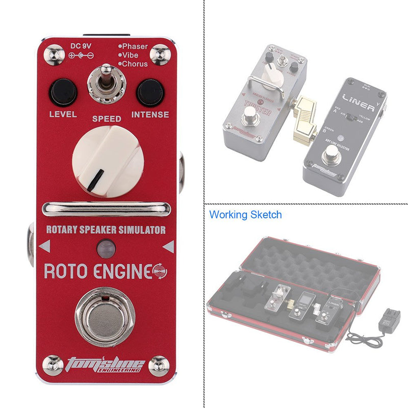 Effect Pedal are-3 Roto Engine Rotary Speaker Simulator Mini Single Electric Guitar Effect Pedal with True Bypass