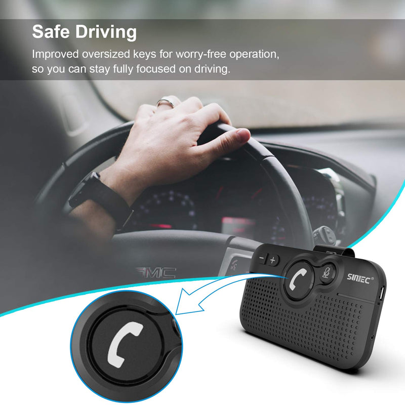 Handsfree Bluetooth Car kit for Cell Phone, Wireless Bluetooth Speaker for car handsfree Safe Driving, Bundle Set of BC980SA n BC920SA