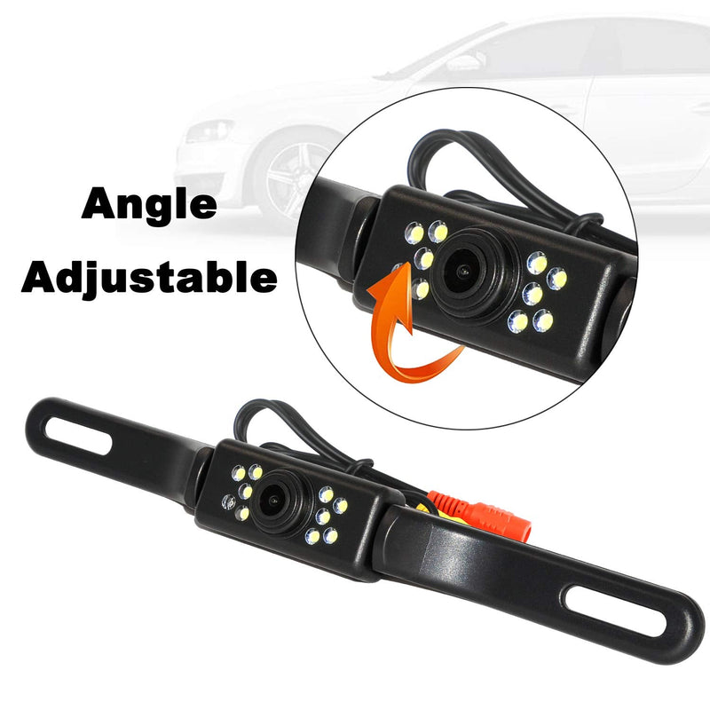 Backup Camera and Monitor Kit, 4.3" Car Vehicle Rearview Mirror Monitor for Car Reverse Camera Waterproof Car Rear View Camera with 9 LED Night Vision (4.3" Backup Camera) 4.3" Backup Camera
