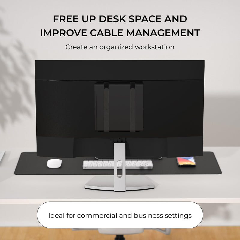 HumanCentric Universal Wall & VESA Mount, Adjustable Strap | For Small computers, UPS Units, Cable Boxes, Modems & Other Electronic Devices, Mounts on Wall or Back of Computer Monitor