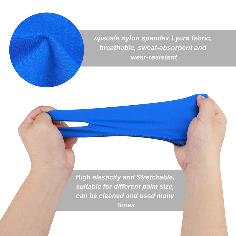 Artist Drawing Tablet Gloves Two Finger Graphics Painting Glove Free Size Creative Both Right and Left Hand 4 Pack Black Blue M