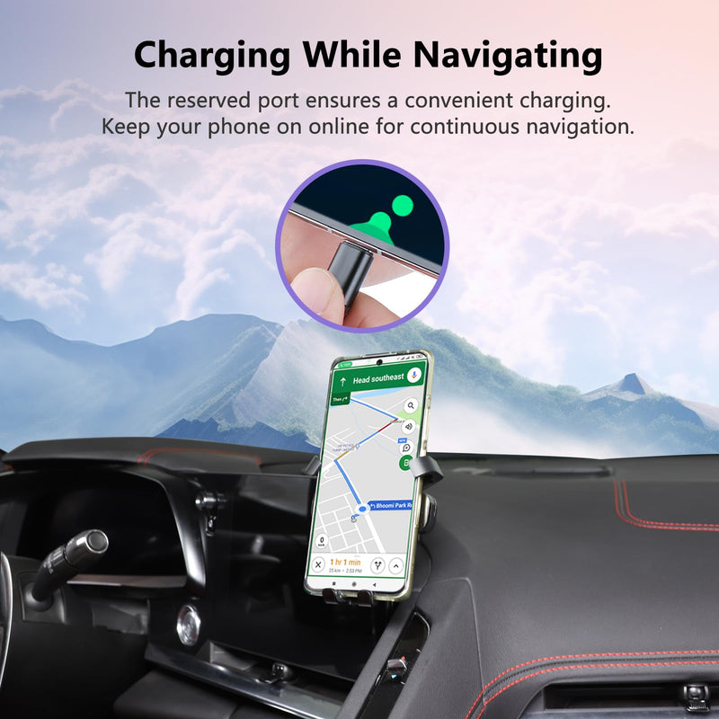 Phone Mount Compatible with Chevrolet Corvette C8 2020-2025, C8 Accessories Car Phone Holder Mount (Style A) Style A