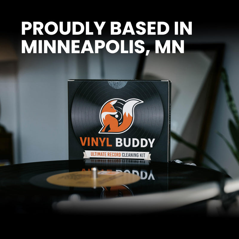 [AUSTRALIA] - Vinyl Buddy Ultimate 5-Piece Vinyl Record Cleaning Kit | Includes: Record Cleaner – Velvet, Microfiber & Stylus Brush | Made from Premium Hardwood – Clean, Protect & Restore Your LPs 