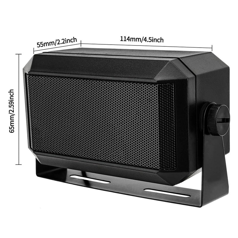 Rectangular External Communications Speaker/CB Radio Speaker for Ham Radio, CB Speaker External Scanners for All 3.5mm Audio Plug CB Radios and Mobile Radio