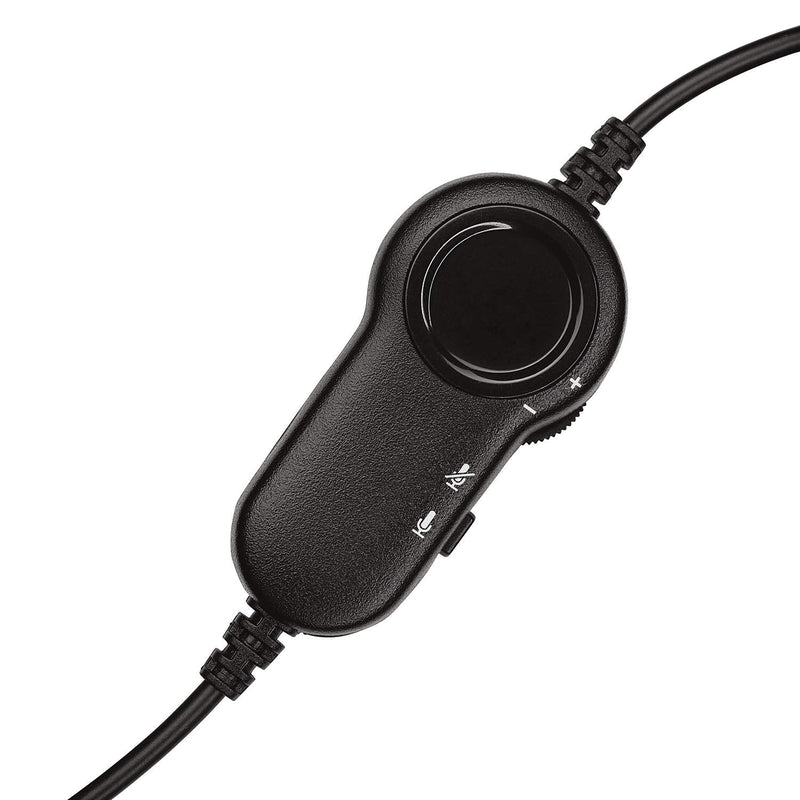 [AUSTRALIA] - Logitech H151 Wired Headset, Analog Stereo Headphones with Rotating Noise-Cancelling Microphone, 3.5 mm Audio Jack, in-Line Controls, PC/Mac/Laptop/Tablet/Smartphone - Black 7.9"x5.7"x2.4" 