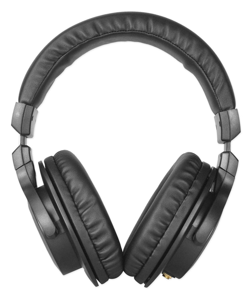 Rockville PRO-M50 SR 40mm Studio Headphones, 32 Ohm, Detachable Coil Cable, Sound Isolation, Durable Build, for Studio Monitoring and Podcasting Red