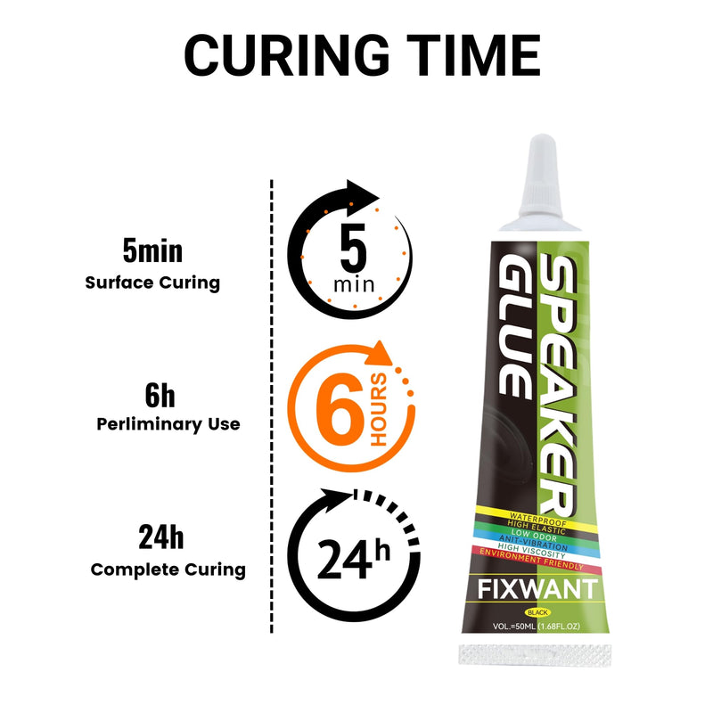 [AUSTRALIA] - Loud Speaker Repair Glue Foam Side Dust Cap Rubber Edge Cone Basin Strong Adhesive 50ML/1.68 fl.oz (1) 1 