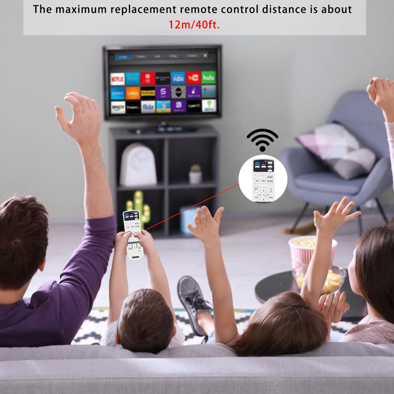 CHUNGHOP Universal Projector Remote Control for Epson Projector Remote PowerLite Home Cinema 1040 PowerLite Contoller-No Program Needed