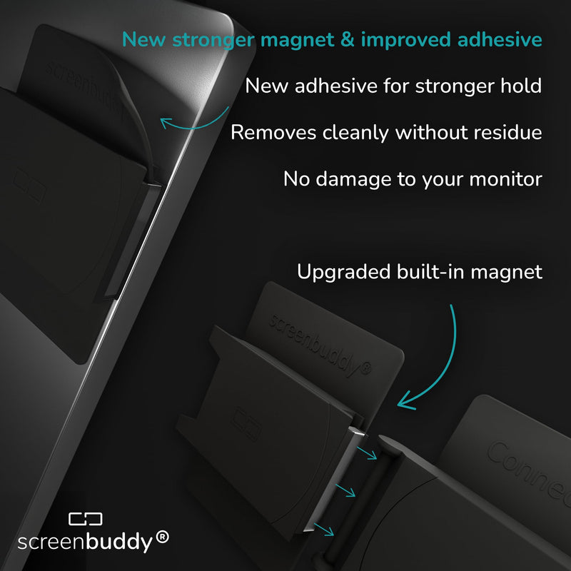 Set of 2, Magnetic Connection for Your Screens, Suitable for All Computer Monitors - Innovative Computer and Gaming Equipment