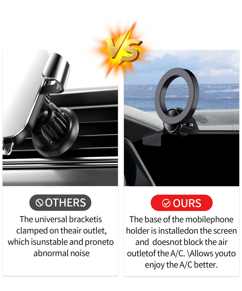 Car Phone Mount for BMW X5/X7 2019-2022, X6 2020-2023, 12.3" Screen Mount | X5 2019-2023, Magsafe Accessories Magnetic Cell Phone Mount Clip Compatible with iPhone, 3D fit Stable Navigation Bracket for 19-23 X5 & 20-23 X6 & 19-22 X7 (12.3-inch)