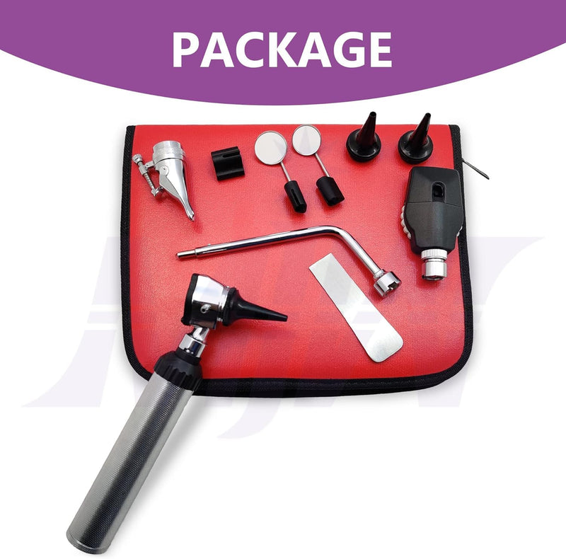 [AUSTRALIA] - Fiber Optic Otoscope Set for Adults Kids Otoscope Ear Healthy Tool for Nurses Adults Kids Baby Elderly Pets Animals Veterinary Otoscope 