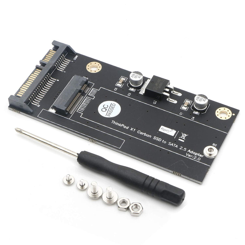 Carbon 20+6 Pin SSD to SATA 2.5 Adapter Converter for Thinkpad Lenovo X1
