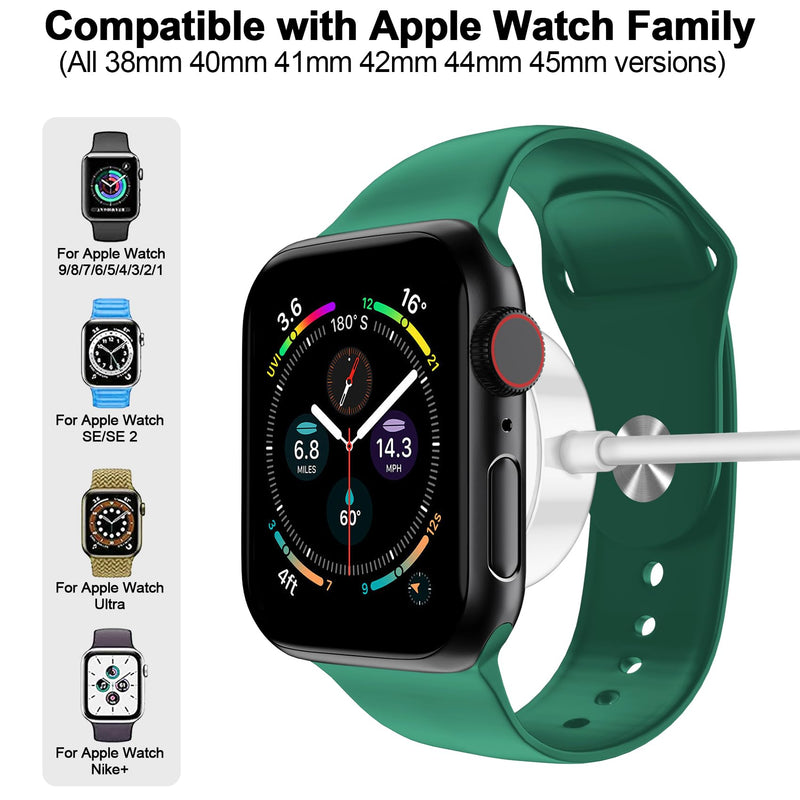 𝟐𝟎𝟐𝟒 𝐔𝐩𝐠𝐫𝐚𝐝𝐞𝐝 for Apple Watch Charger Magnetic Fast Charging Cable [Portable] Magnetic Wireless Charging Compatible with iWatch Series Ultra/9/8/7/6/SE/SE2/5/4/3/2-[3.3FT] White 1.0M