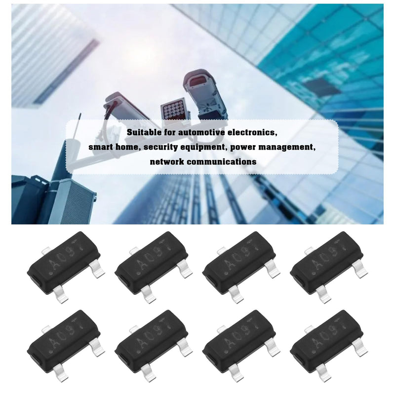 [AUSTRALIA] - VGOL Pack of 50 AO3400 A09T 5.7A 30V N-Channel P-Channel Enrichment Mode Field Effect Transistor Compatible with MOSFET SMD Transistor AO3400 SOT-23 