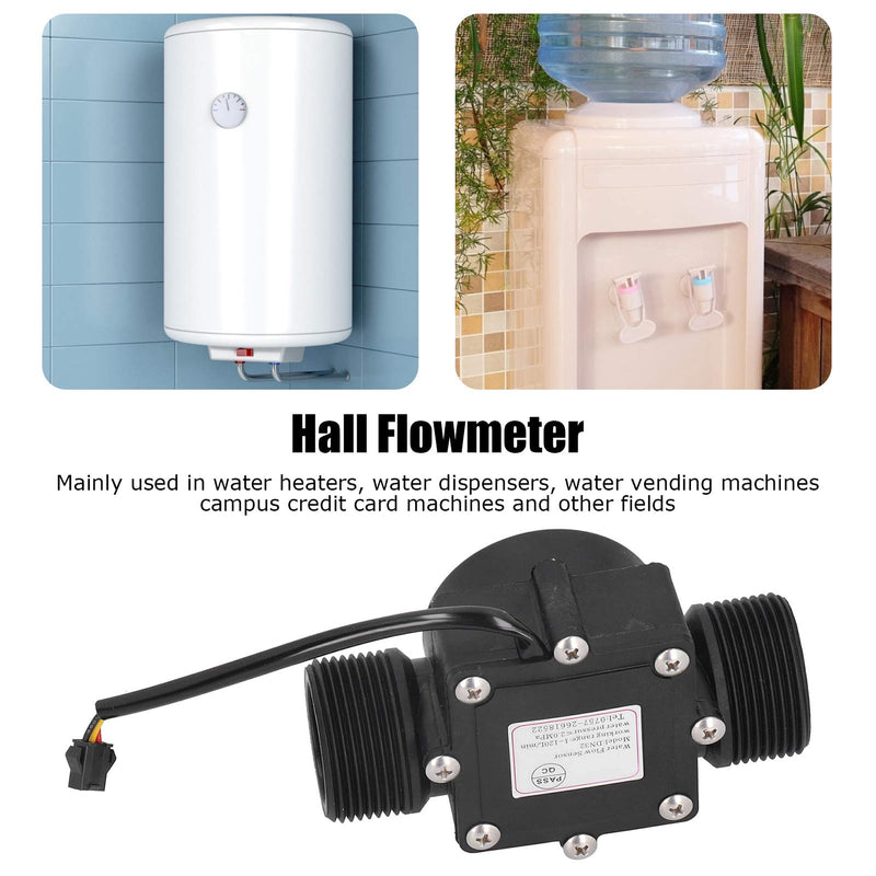 Water Flow Sensor YF-DN32 G1.25 in Service Water Flow Meter, Pipe Water Flow Meter, DC3-24V Hall Sensor