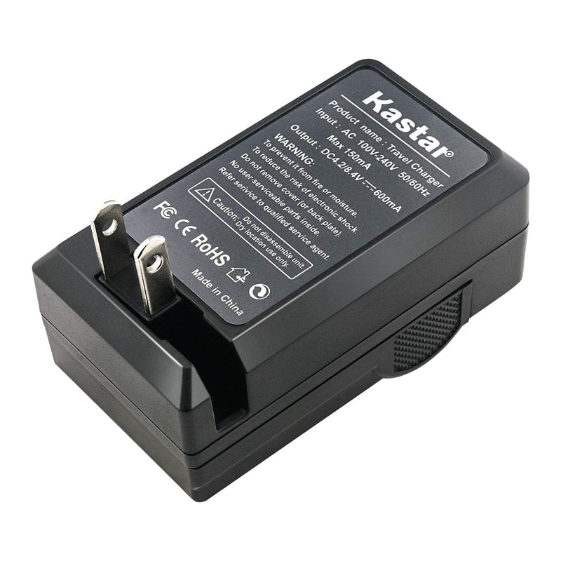 Kastar 1-Pack BN-VF707U Battery and AC Wall Charger Replacement for JVC BN-VF707U BN-VF707UE BN-VF707US BN-VF714U BN-VF714UE BN-VF714US BN-VF733U BN-VF733UE BN-VF733US Battery, AA-VF7 AA-VF7U Charger 1 Charger + 1 Battery