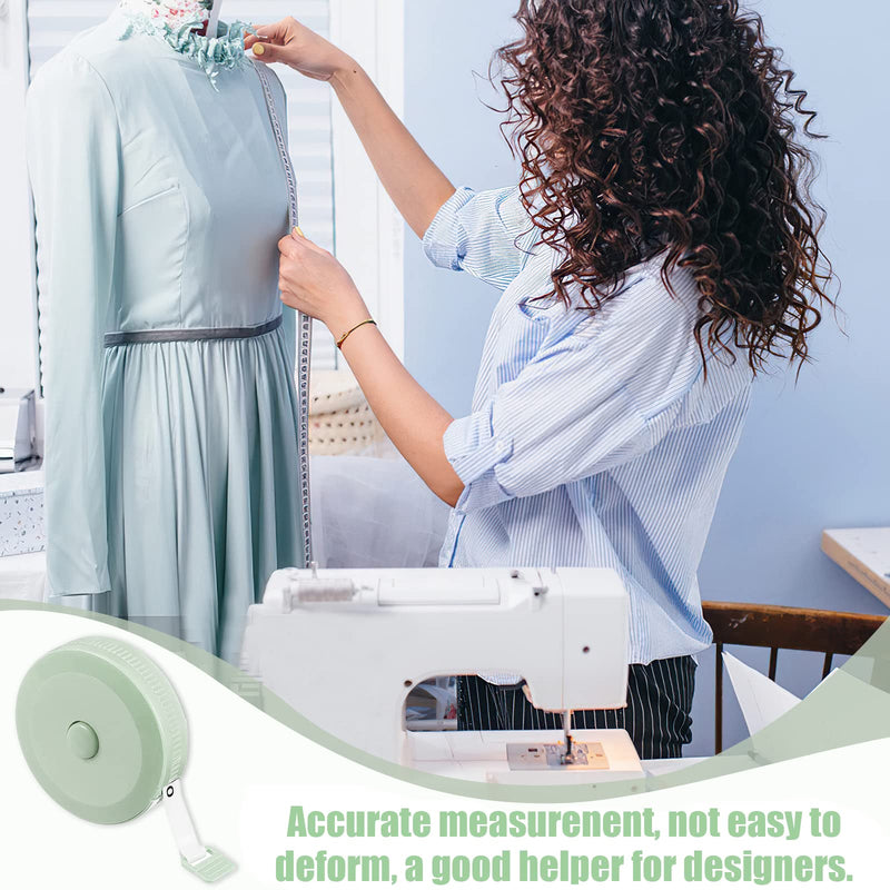 Soft Double-Sided Tape Measure, 3 Pieces Telescopic Tape Measure Body for Chest, Measuring Length, Waist (200 cm / 79 Inches)
