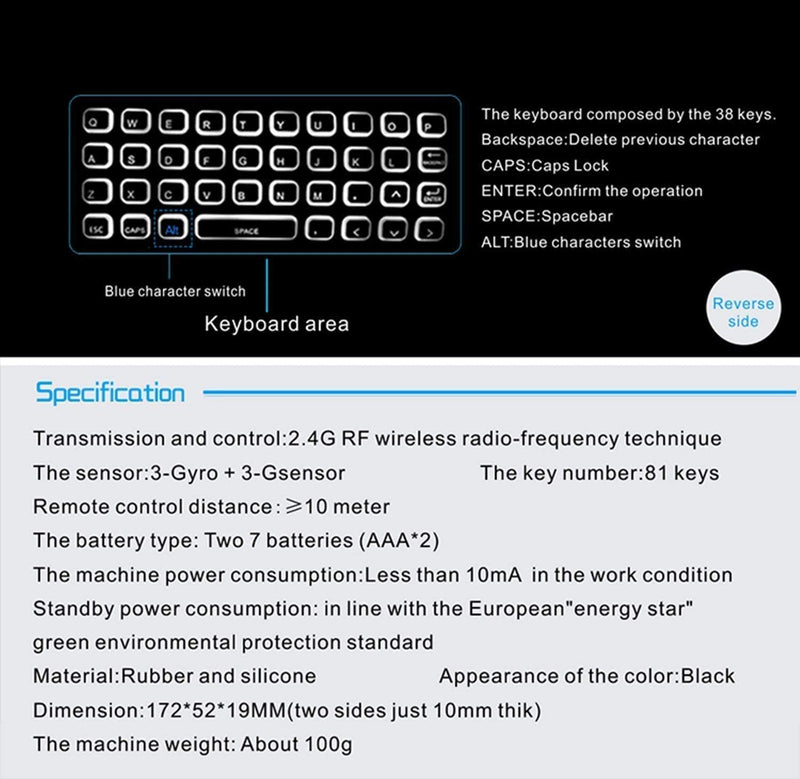Air Mouse,MX3 Pro Backlit Mini Keyboard,Voice Remote Control,Mini Wireless Keyboard & IR Learning Air Mouse Remote,Best for Raspberry Pi 4 Android Smart Tv Box HTPC IPTV PC Pad Xbox MX3 Voice Backlit