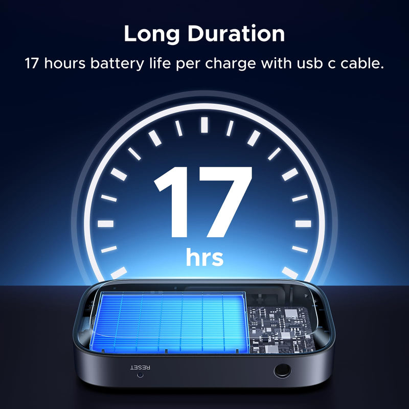 [AUSTRALIA] - UGREEN Bluetooth 6.0 Receiver for Car with LDAC, AI Noise Cancelling 3.5mm AUX Bluetooth Car Adapter, Hi-Res Wireless Audio Receiver for Home Stereo/Wired Speaker with Hands-Free Call,15H Battery Life 