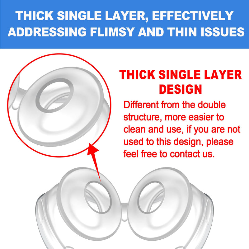 2 Pack Replacement Pads (M) for Airfit P10 Series, Consistent Fit for Reliable Seal, High Quality & Durable Replacement Accessories, High Quality CPAP Accessories from BlessEase (M) M