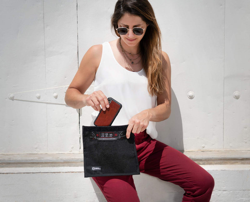 Mission Darkness Non-Window Faraday Bag for Phones // Device Shielding for Law Enforcement, Military, Executive Privacy, Travel & Data Security, Anti-Hacking & Anti-Tracking Assurance