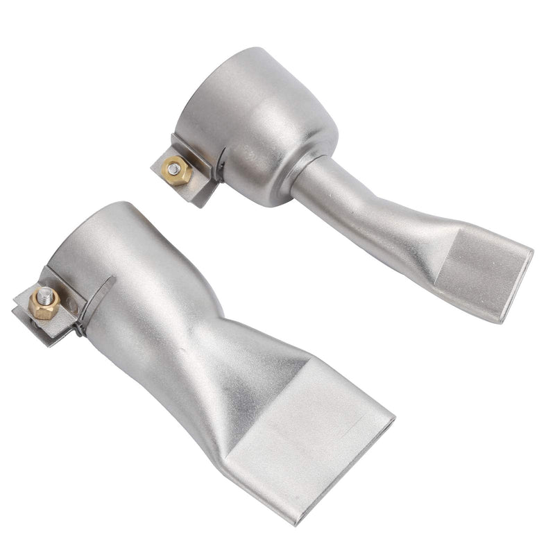 Ausla 2 Pieces Flat Welding Nozzle Heating Torch Flat Tips Nozzle 20mm Small 40mm Large Tip for Welding Tool
