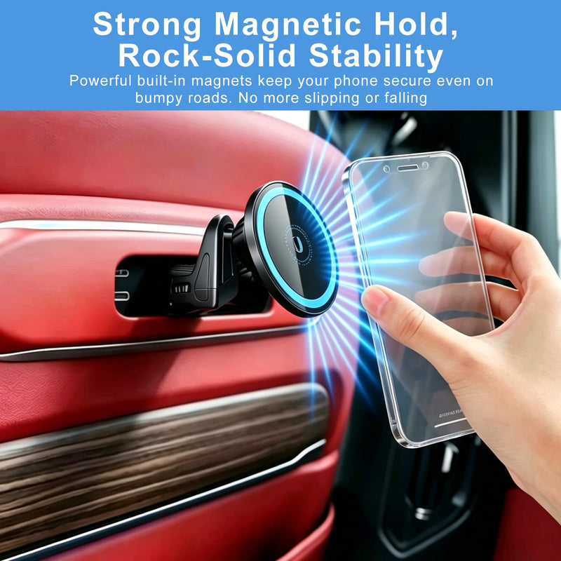 Magnetic Car Tablet Mount for BMW X5 X3 X6 iX 5 7 Series | for G05 G06 G45 G60 Accessories 360° Rotation Strong Magnetic Car Headrest Tablet Phone Holder for Back Seat Travel Road Trip