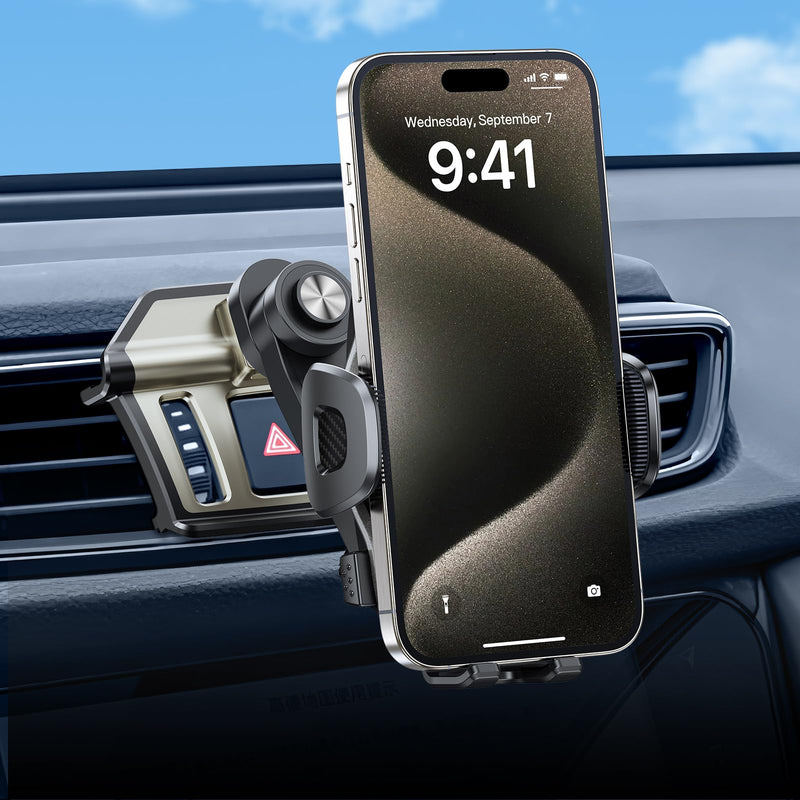 ELOHEI Custom Fit Phone Mount for Nissan Rogue with Custom Base | Specifically Design Car Phone Holder for Nissan Rogue 2014-2020 Accessories, for 4.7-7 in Phones (HE05) HE05 (with Extension Rod)