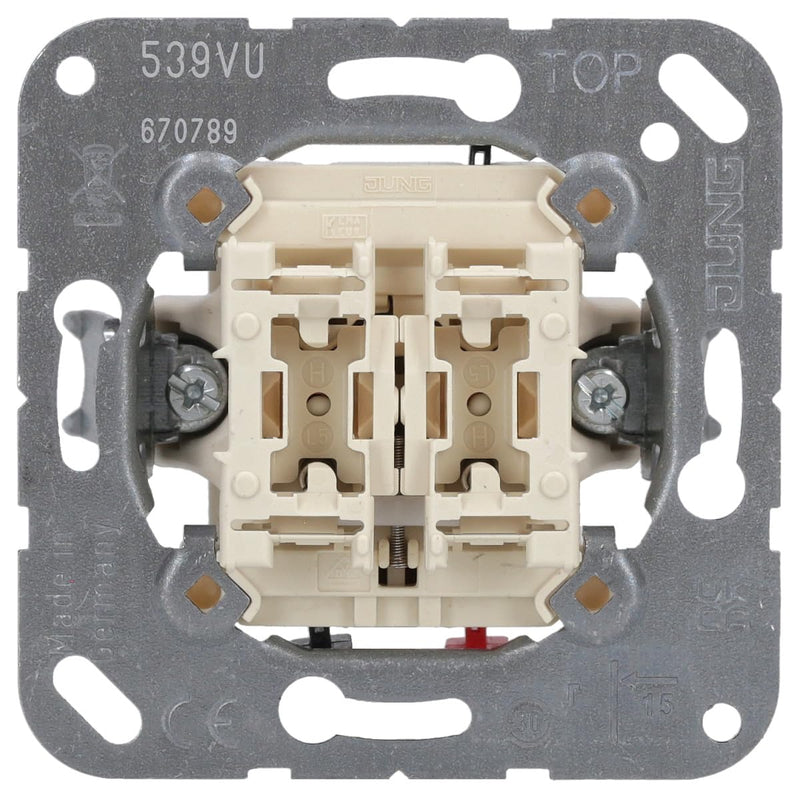 Jung 539VU Switch and Button Blind Switch 1-Pin Aluminium