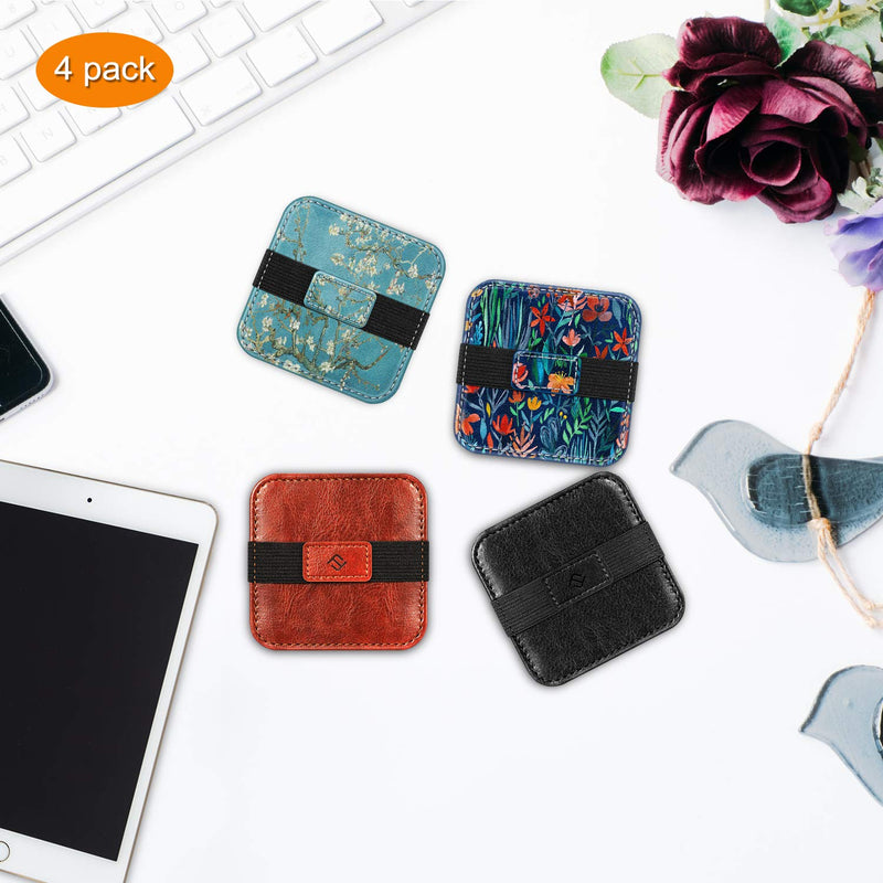 [AUSTRALIA] - Fintie Screen Cleaning Pad, Soft Cloth Wipes for iPad, iPhone, MacBook, Tablets, Laptop Screen, Screen Cleaner with Elastic Strap, 4 Pack Blossom 