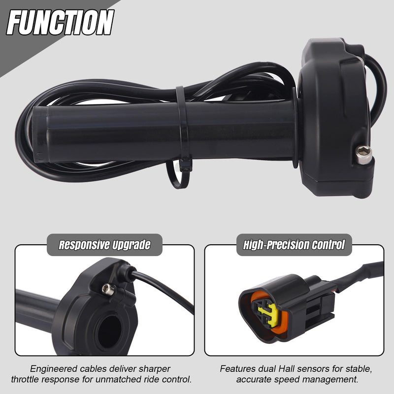 [AUSTRALIA] - Throttle Grip with Rolling Bearing for Surron Light Bee X/S & Segway X160/X260 Black 