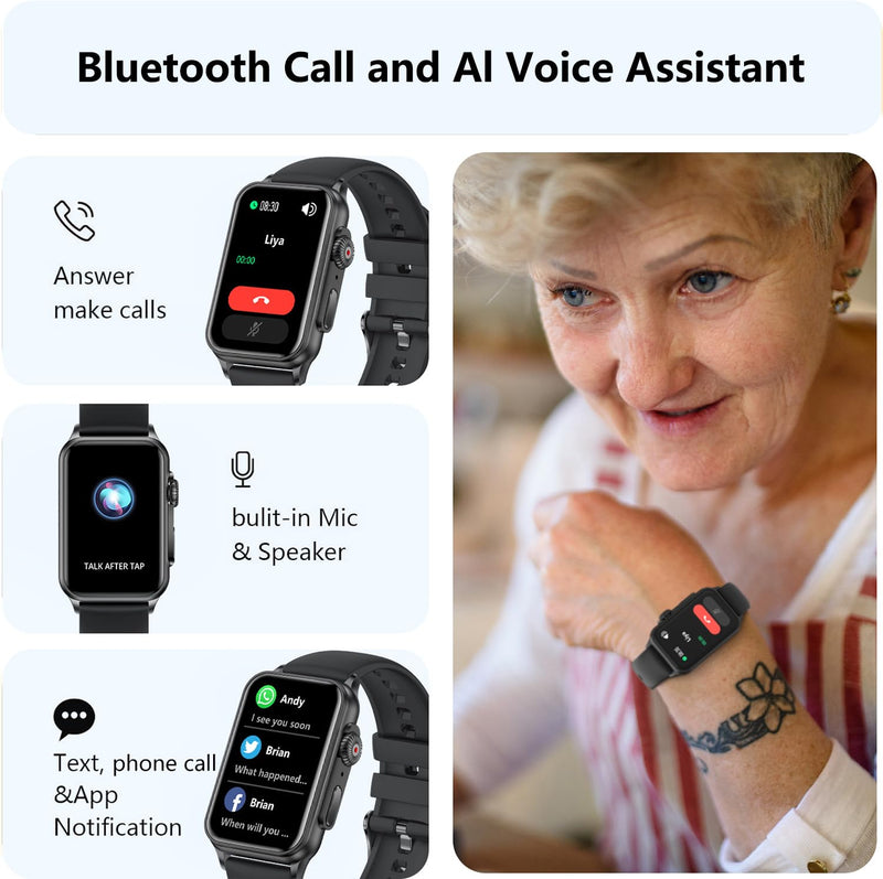 FITVII Fitness Tracker for Women Men, Health and Fitness Wearable with 24/7 Heart Rate, Blood Pressure and Sleep Monitor, Subscription Free Activity Tracker for Android & iPhone