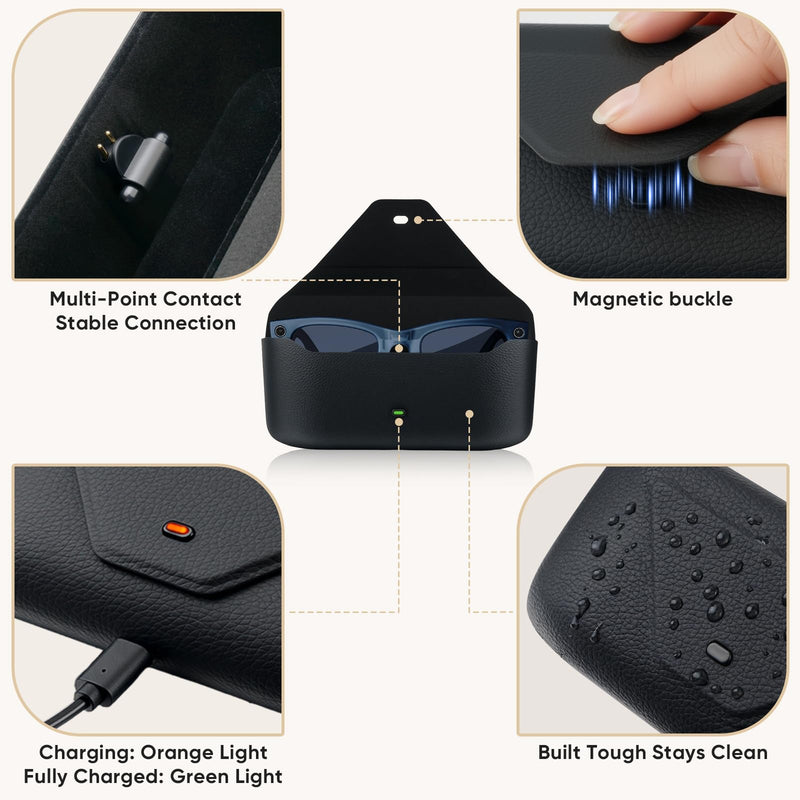Ray-Ban Meta Charging Case + Magnetic Charging Cord for Neural Band