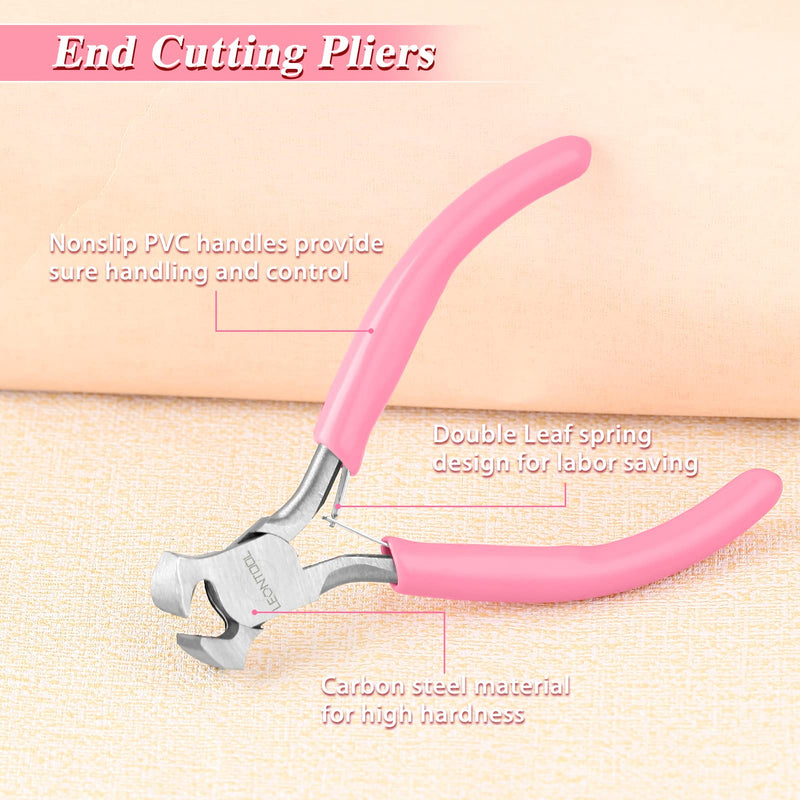 LEONTOOL 4" End Cutting Pliers End Cutter End Scissors Mini Jewelry Pliers Wire Cutter for Jewelry Making End Pliers Nail Puller Jewelry Making Accessories