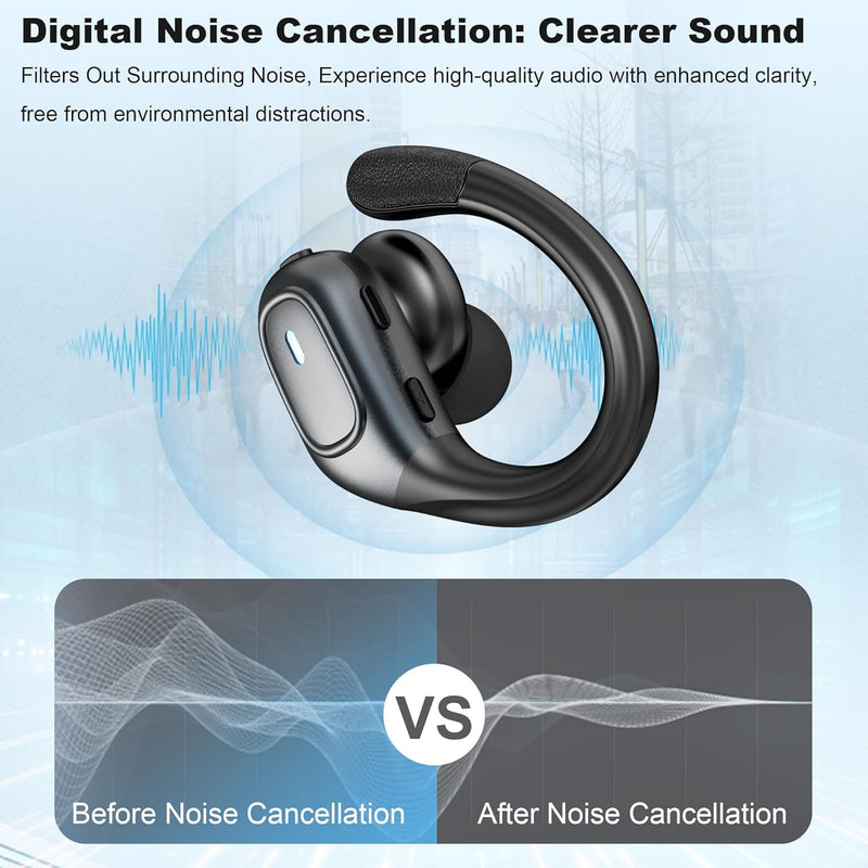 Wireless Earbuds for AI Language Translation Real-Time, Bluetooth Headphones 3-in-1 Translator Ear Buds with 144 Languages & Accents, in Ear Bluetooth 5.4 Earbud for Travel Learning - Black