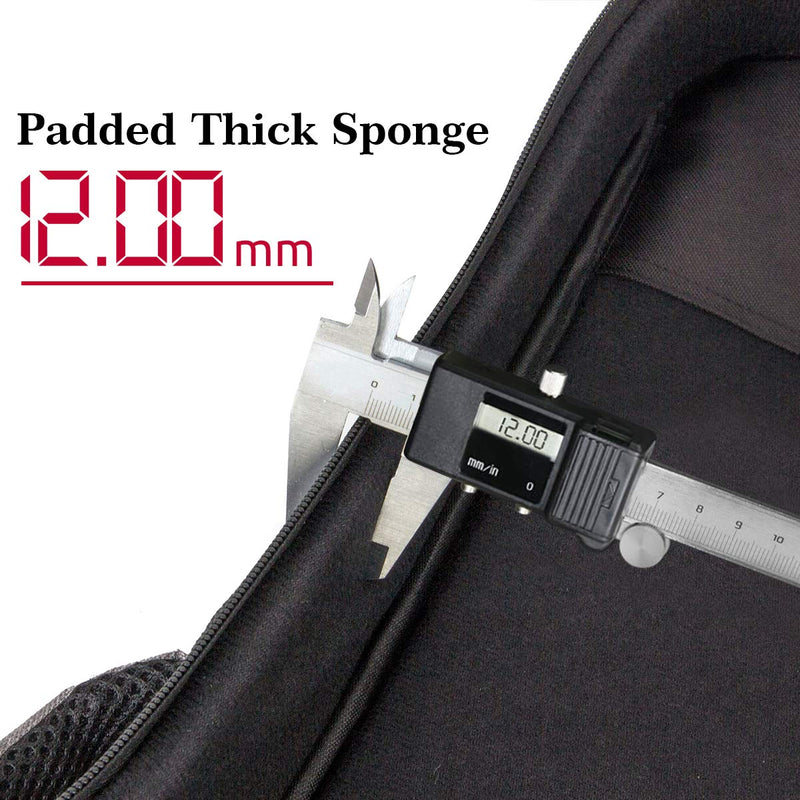 AKLOT 32 inch Gig Bag Carry Handle Case for 30＂ Baritone Ukulele 32" Bass Ukulele Guitalele 12MM Thick Padding with Humidifier 30"/32" Bag