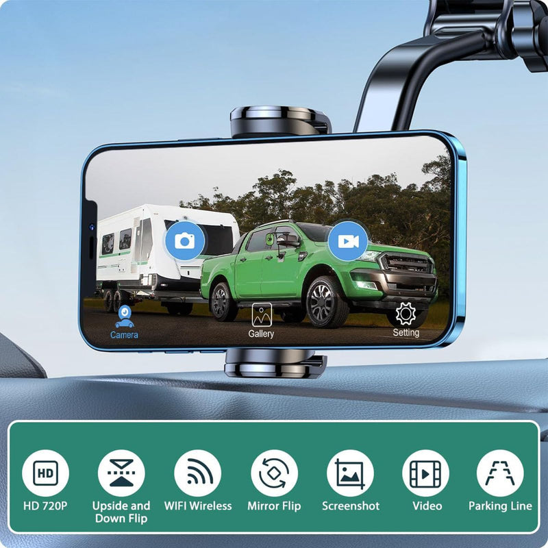 1080P Backup Camera Fidelity Mobile Phone Reversing Camera, Wide Angle Rear View Camera for Cars, Sedans, RV with Night, for iOS, Tablet