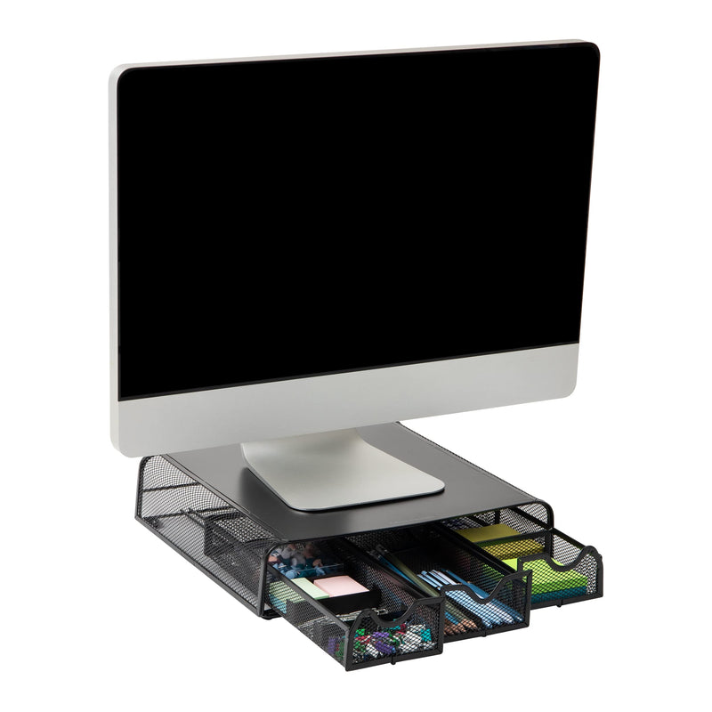 Mind Reader Monitor Stands, Organizers, and Risers Bundle (3 products)