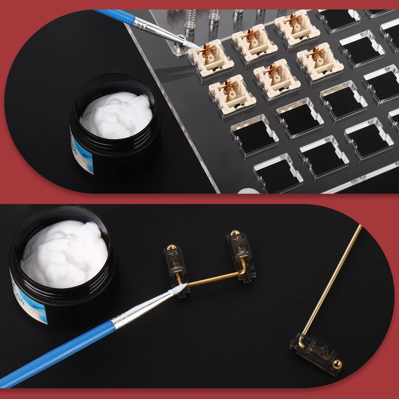 RUNJRX Keyboard Switch Lube Grease Oil GPL 205 0.53oz and GPL 105 0.53oz for Mechanical Keyboard Springs Stabilizers and Switches GPL-15G GPL105+205