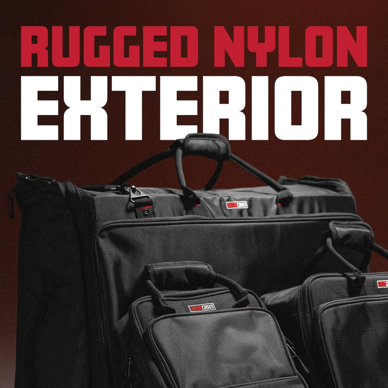Gator Cases Padded Nylon Mixer/Gear Carry Bag with Removable Strap, 12" x 12" x 5.5" (G-MIXERBAG-1212) Small Format 12"x 12"x 5.5"