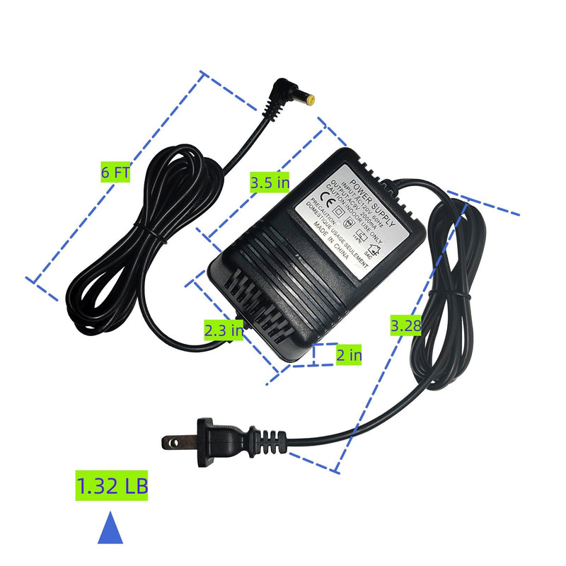 AC 9V 2A Power Adapter for Line 6 POD Digitech RP GNX Multi Guitar Effects,for Line 6 Floor Pod Plus,Line 6 Bass Pod,Bass POD XT Live,JM4 Looper