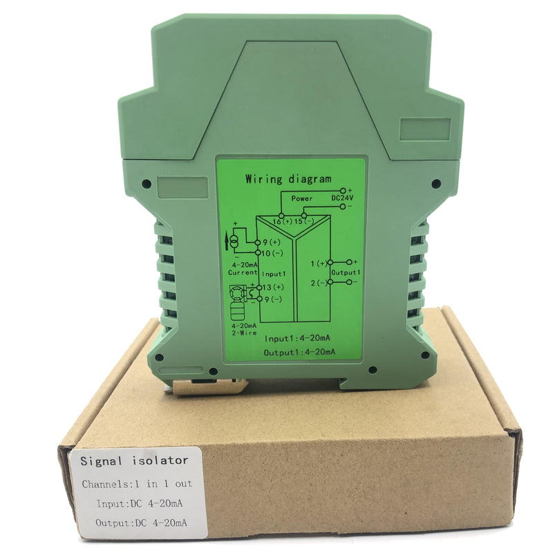 [AUSTRALIA] - Signal Isolator DC 24V,PLC Detect Signal Conditioner,Module Analog Output(One in and one Out 4-20mA Turn 4-20mA) 1 input and 1 output 