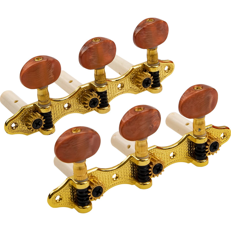 [AUSTRALIA] - Classical Guitar Tuners Machine Heads Tuning Keys String Pegs 3L 3R 1:14 Compatible with Classical Guitar 