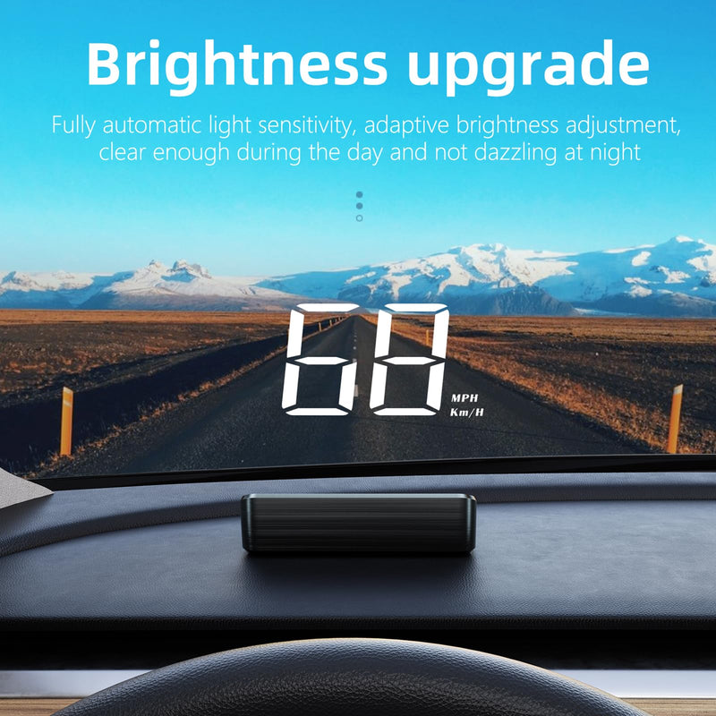[AUSTRALIA] - Head Up Display for Car, Car HUD M2(White),Windshield Speedometer Projector with Speed, Automatic Light Sensing,Mile Speed Unit Display,Speedometer Suitable for All Car Models M2 white 